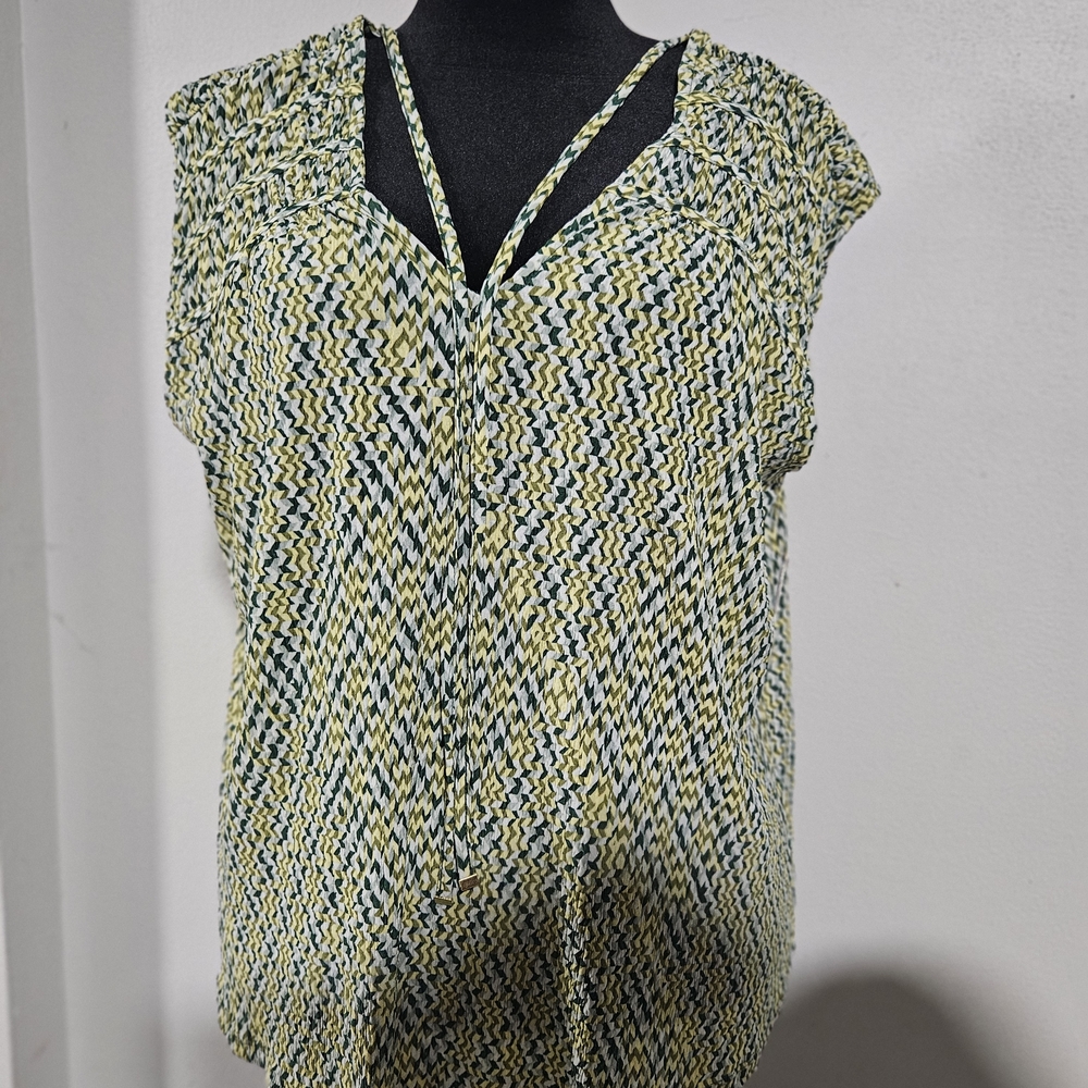 Liverpool Black and Yellow Patterned Blouse